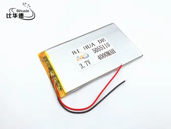 Li-Po 5055110 3.7 V 4000 mah ličio polimerų baterija didelės talpos PDA tablet PC VIDURIO polimerų baterija