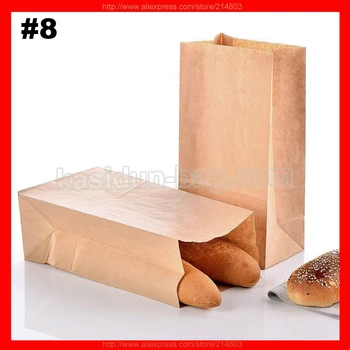 (2000pcs/lot) dydis W15xH30xD10cm didmeninė kraftpopieris prancūziška duona krepšys