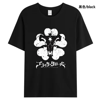 Naujas Anime Black Dobilų Asta Yuno Vyras/Moteris Medvilnės marškinėliai Apvalios Kaklo trumpomis Rankovėmis Unisex Streetwear Harajuku Negabaritinių Tee Viršų
