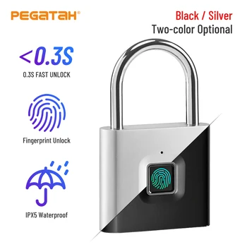 Smart užraktas Keyless USB Įkrovimo Durų Užraktas Saugumo saugaus pirštų Atspaudų Greitai Atrakinti užraktą su pirštų atspaudų Spynos