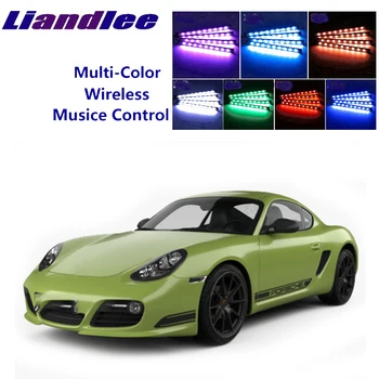 LiandLee Automobilių Švyti Interjero Dekoratyvinės Grindų Sėdimos vietos Akcentas Aplinkos Neoninės šviesos 