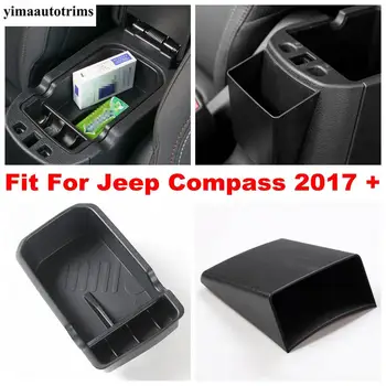 Auto Automobilis Centrinio Valdymo Porankiu Talpinimo Bako Laikiklis Jeep Compass 2017 - 2021 Pirštinės Organizatorius Atveju Automobilių Reikmenys