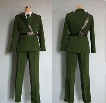 APH Ašis Įgaliojimus Karšto Anime Cosplay Vyras Moteris Cos Jungtinės Karalystės Arthur Kirkland Armijos uniformas, Helovyno Cosplay Kostiumas