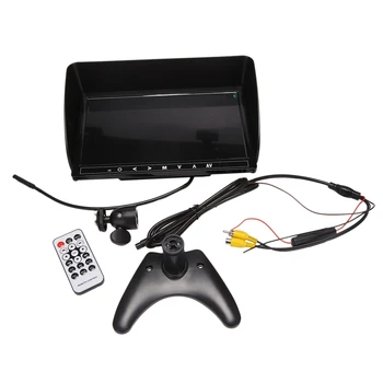 10.1 Colių LCD Automobilinis Monitorius, Nešiojamų galinio vaizdo Atsargine Kamera, Touch Mygtukai Su skėtį nuo saulės Automobilių DC12-24V