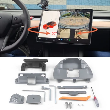 Už Tesla Model 3 Y 2017-2022 Priedai Centrinis Kontrolės Ekranas Ekrano Sukimosi Laikiklis Automobilinis GPS Navigacija, Laikiklis Swivel Mount