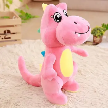 apie 50cm gražių animacinių filmų rožinė dinozauras, pliušinis žaislas, minkšti lėlės vaiko žaislas Kalėdų dovana b1550