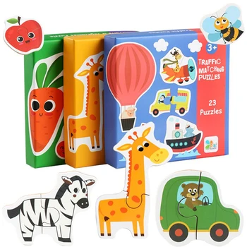 Vaikai Įdomus Atitikimo Puzzle Gyvūnų Transportavimo Vaisių, Daržovių, Ankstyvo Mokymosi Žaislai Vaikams Vaikų Švietimo Žaislas Dovana