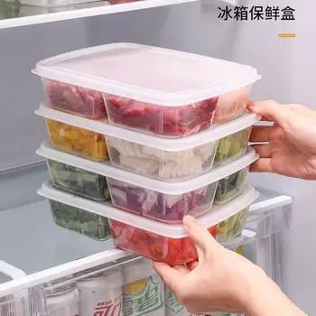 Šaldytuvas Multi-Funkcija Crisper Namų Virtuvė, Vaisių ir Daržovių, Keturi-Tinklelis Maistui Sušaldyti Uždaromos Saugojimo Dėžutė