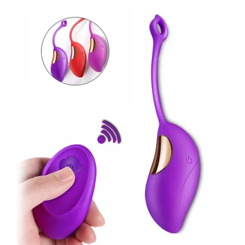 Vibracija Kulka Kiaušiniai, Vibratorius, Sekso Žaislas, skirtas Moters Belaidžio Nuotolinio Valdymo Įkraunama Klitorio Stimuliatorius Makšties Kamuoliukų Vibratorius
