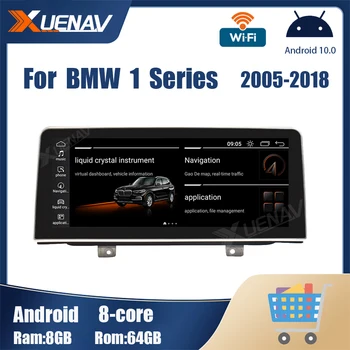 Automobilio radijas BMW 1 Serijos, E81 E82 E87 E88 F20 F21 2005-2018 Paramos BMK CIC NBT EVO sistema, Automobiliui GPS Navigacija, Multimedija