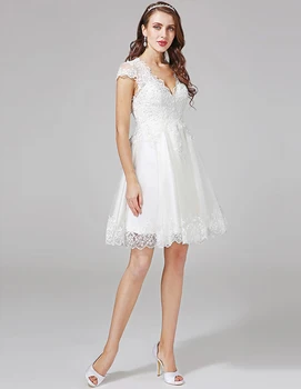 Iliuzija Kelio Ilgis Vestuvių Suknelės, Bžūp Rankovėmis Nėrinių Appliqued Vestuvinės Suknelės