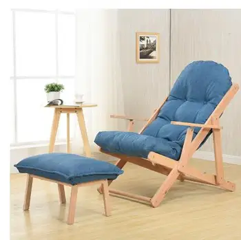 Balkonas sėdima kėdės. Natūralaus medžio, audinio meno sofa-lova, sulankstomos. Biuro tingus asmuo atsitiktinis Japonijos paplūdimio kėdės..05