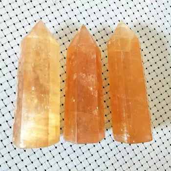 natūralių kristalų arbatos spalvos citrinas rašė kristalų taško kvarco mineralų papuošalai gydymo lazdelė šiuolaikinių namų puošybai giftdecoration