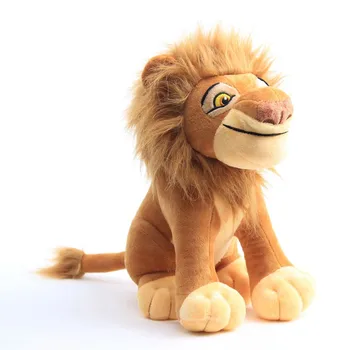 mielas animacinių filmų liūtas pliušinis žaislas anime simba įdaryti liūtas lėlės žaislas berniukams, mergaitėms puiki gimtadienio dovana žaislas 28cm