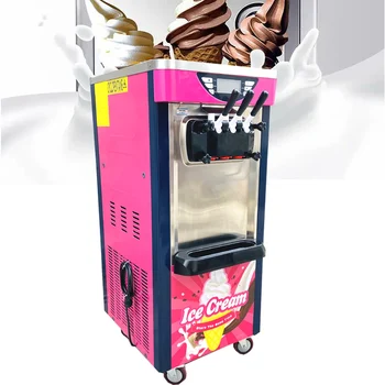 Pieno Arbata Parduotuvė Įrangą Minkštų Ledų Mašina Palaiko 3 Skirtingų Skonių Minkštų Ledų Mašina Automatas