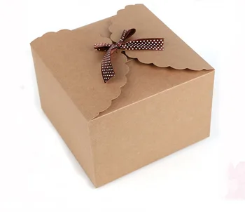 500pcs 9x9x6 12x12x6 Baltos spalvos Kraft Popieriaus Dovanų Dėžutė Pakuotės Ekranas Box Dovanų Dėžutės Vestuvių/juvelyriniai dirbiniai/saldainiai/maisto produktų Laikymo Dėžės