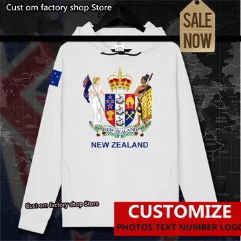 Naujosios Zelandijos Vyrų Hoodies Nemokamai Užsakymą Vėliavos Atsitiktinis Marškinėlius Zelandijos NZ POL Kolegijos Pavadinimas Numeris Spausdinti Foto Drabužių