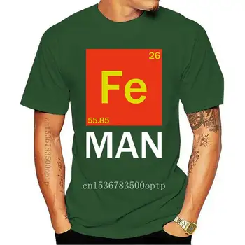 Periodinę Lentelę Galvaniniai elementai Fe vyras grafinis juokingi marškinėliai moterims Mokslo streetwear Sarkazmas Chemija moterų drabužiai
