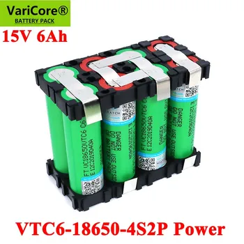 VariCore 18650 VTC6 4S1P 14.4/14.8 v 3000mAh 4S2P 6000mAh 20A 15V 16.8 V Atsuktuvas baterijų suvirinimo baterija