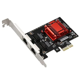 Dual Port Pcie Gigabit ethernet Tinklo plokštė 1000M PCI Express Ethernet Adapteris, Skirtas 