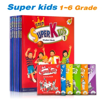 Aukso Super Vaikai 1-6 Klasės Studentų Knygų ir Veiklos Knygų Mokymosi anglų kalba Švietimo Brošiūros Darbaknygę Pratybų sąsiuvinis