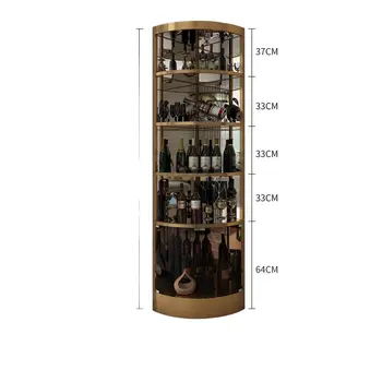Šviesos prabangus kampas vyno kabineto kambarį nuo sienos Šiaurės aukso, nerūdijančio plieno, vėduoklės formos