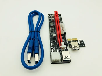 100vnt PCI-E PCI-E Express 1X iki 16X SATA 15 Pin 6 Pin 4 PIN 3 Galios LED šviesos Stove Extender Kortele ekranas Tiekimo kasybos