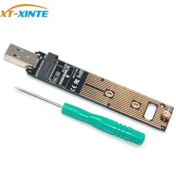 XT-XINTE NVMe į USB Adapteris LM908 USB3.1 Tipas-C NVMe PCBA M-Key M. 2 PCI-E Adapterį Kortelės 10GBps w Silikono Lakštų