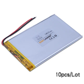 10vnt/Daug), 3,7 V 355590 1800mAh Li-Polimero Li-ion Baterija Tablet PC iPAQ Galia Banko PDA Vartotojų elektronikos saugos lempos