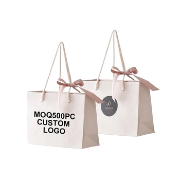 Didmeninė OEM spausdinimo logotipas boutique parduotuvė kartono asmeninę vežėjas prabangių Dovanų maišelis su logotipą juostelės popieriaus, pirkinių krepšys