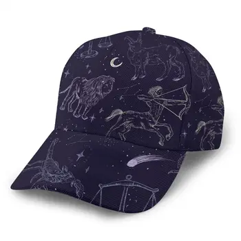 Ranka Pieštas Zodiako Beisbolo Kepuraitę Mados Vyrų Skrybėlę Bžūp Vasarą Tėtis Skrybėlę Vyrų Sporto Skrybėlę