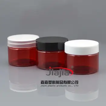 50 gramų raudonos PET Jar,Kosmetikos Jar 50g raudonos PET indelį su juoda/skaidrus/balti Dangtelį sudaro Pakuotės, Grožio Salonai, Įranga