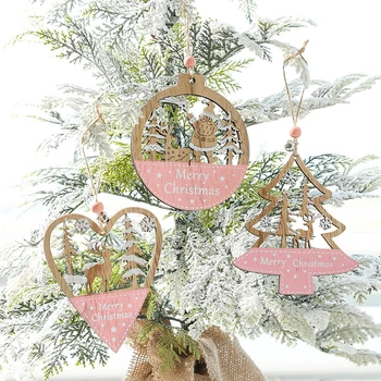 Kalėdų Naujus Produktus Pakabukas Medžio Drožlių Tuščiavidurio Medžio Amatai Papuošalai Kalėdų Eglutė Lentelė Durų Ir Langų Priedai Veltiniams, Vilna