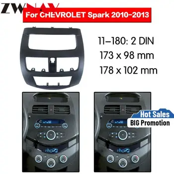 Automobilių DVD Grotuvas rėmas 2010-2013 M. Daewoo Martiz/ Chevrolet Spark/ Beat Auto AC Juoda LHD RHD Auto Radijo Multimedijos NAVI fasciją
