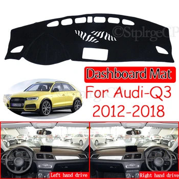 Audi Q3 8U 2012~2018 neslystantis prietaisų Skydelio Kilimėlis Padengti Trinkelėmis skėtį nuo saulės Dashmat Kilimų Automobilių Reikmenys S-line RS Q3 2013 m. 2015 m. 2016 m.