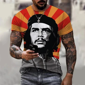 CLOOCL Che Guevaros T Shirts Retro Mados 3D Atspausdintas Marškinėliai Vasaros trumpomis Rankovėmis Tees Harajuku Hip-Hop, T-marškinėliai Vyrams, Drabužiai