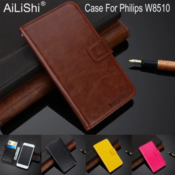 AiLiShi 100% Išskirtinis Atvejis Philips W8510 Prabangus Odinis Dėklas Apversti Aukščiausios Kokybės Padengti Telefono, Krepšys, Piniginė Turėtojas + Sekimo Karšto