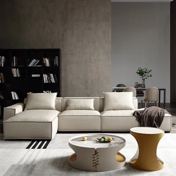 Odos sofos, mažas šeimos grynosios raudonos šviesos prabanga silikono tofu blokuoti dizaineris kambarį naujas šeimos sofa derinys