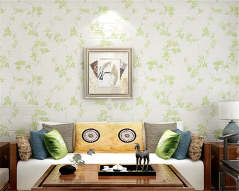 beibehang tapetai sienos 3d Kinijos gėlo plytų klevo lapas, miegamojo kambarį tyrimas foną papel de parede
