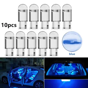 10vnt Automobilių Stovėjimo Žibintai 501 T10 Led Automobilio Pusėje Šviesiai Mėlynos Lemputės Klaidų Canbus Xenon W5w Sidelight Licencijos numerio ženklo apšvietimo Žibintas