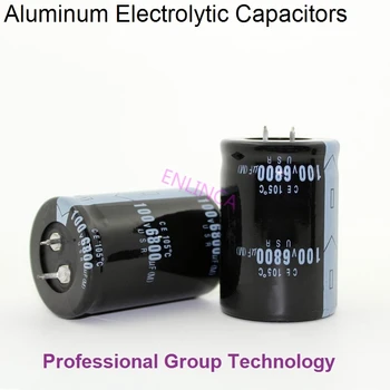 4pcs EC700 Geros kokybės 100v6800uf Radial CINKAVIMAS Aliuminio Elektrolitinių Kondensatorių 100v 6800uf Tolerancijos 20% dydžio 35x50MM 20%