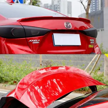 Karšto ABS plastiko galinio sparno spalva spoileris, auto dalys, Mazda 3 Axela sedanas 4 durų 2014 m. 2015 m. 2016 m.