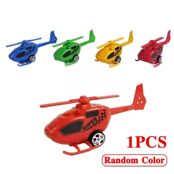 1pcs Sraigtasparnis Žaislai Mini Traukti Atgal, Vaikų Plokštumos Žaislas Švietimo Modeliavimas Plokštumoje Modelis Lėlės Orlaivių Vaikas Dovana Plastiko P X5W3