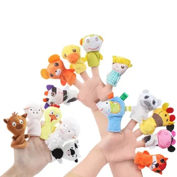 Kūdikio Pirštą Pliušiniai Žaislai Animacinių Filmų Gyvūnų Audiniai Garsiai Popieriaus Švietimo Vertus Lėlių Minkštos Lėlės Žaislas Vaikams Dovanų 0-12 Mėnesių
