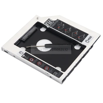 Aliuminio 2 Kietasis Diskas HDD SSD Talpyklos Optinis Caddy Laikiklis Rėmo SATA MSI CX62 6QD GP72VR GE72 6QF Apache Pro
