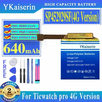YKaiserin Baterija SP452929SF Už Ticwatch pro Bluetooth / 4G Versiją Žiūrėti Bateria