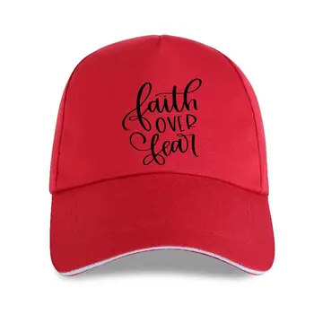 naujoji bžūp skrybėlę Vasarą, Moterų Plius Dydis 100% Medvilnė Tikėjimą Per Baimę Raidžių Spausdinti Beisbolo kepuraitę Atsitiktinis Negabaritinių Grafinis T