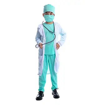 ecoparty Ligoninės Gydytojas Vaikų Chirurgas Dr Vienodas Berniukų Vaikų Karjeros Helovyno Cosplay Kostiumų disfraz de helovinas para mujer