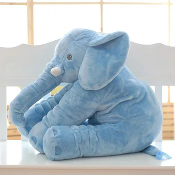 naujų kūrybinių mėlyna dramblys žaislas pliušinis minkštas dramblys pagalvę dovanų lėlė apie 52x45cm 0213