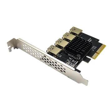 B36C PCI-E 1X Išorės 4 PCI-E, USB 3.0 Adapteris Daugiklis Kortelę Bitcoin Mining